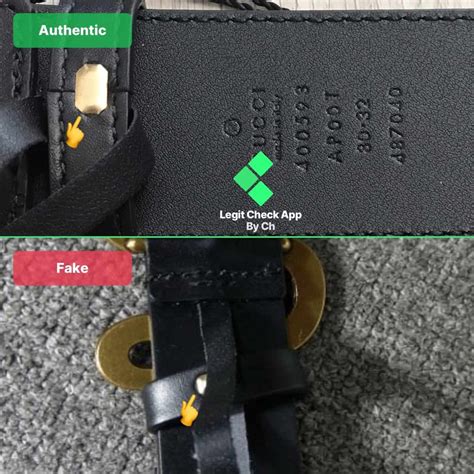 authentic gucci belt serial number